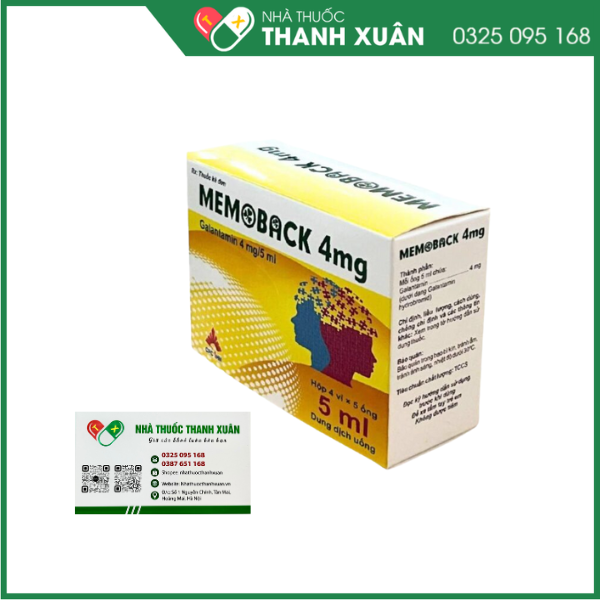 Memoback 4mg/5ml điều trị bệnh thần kinh ngoại vi